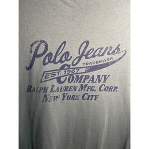 Vintage Y2K 00s Ralph Lauren Polo Jeans Company Graphic T Shirt Mens Size 2XL